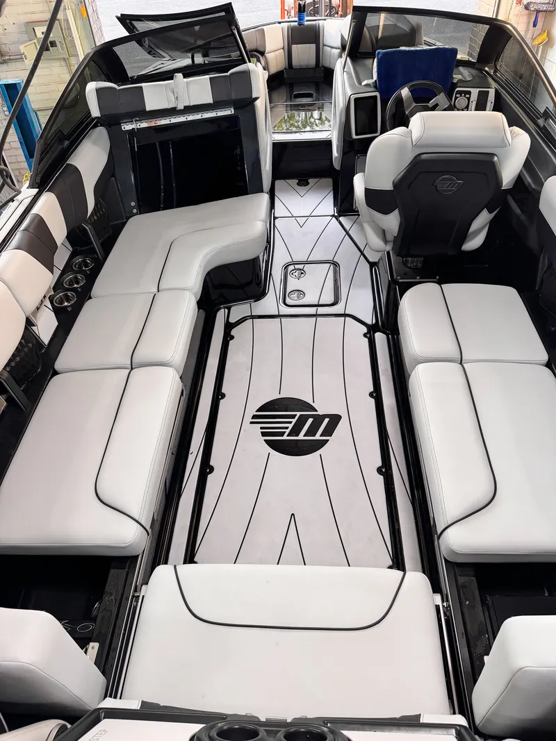 After — Malibu Wakesetter cockpit deep clean — floor and seating