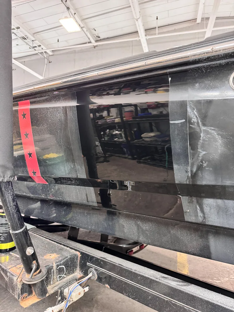 Before — MasterCraft ProStar 197 Tournament Team gelcoat restoration